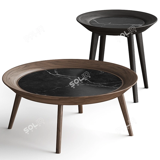 Modern Enne Iris Coffee Tables 3D model image 1