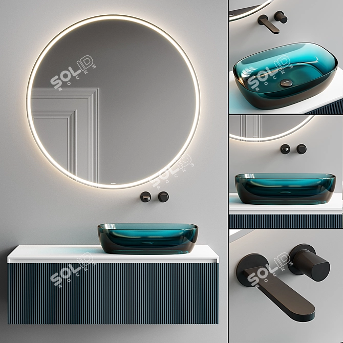 Antonio Lupi Binario Vanity Set 3D model image 1