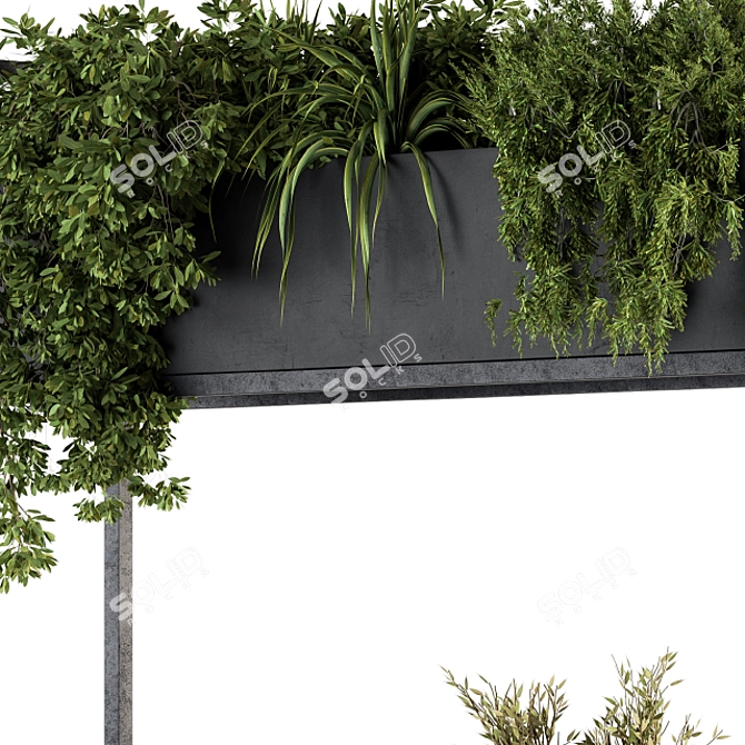 Green Oasis: Indoor Plant Box Stand 3D model image 4