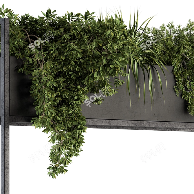 Green Oasis: Indoor Plant Box Stand 3D model image 5