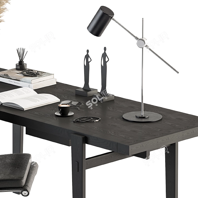 Sleek and Functional: Poliform Work Desk 3D model image 2