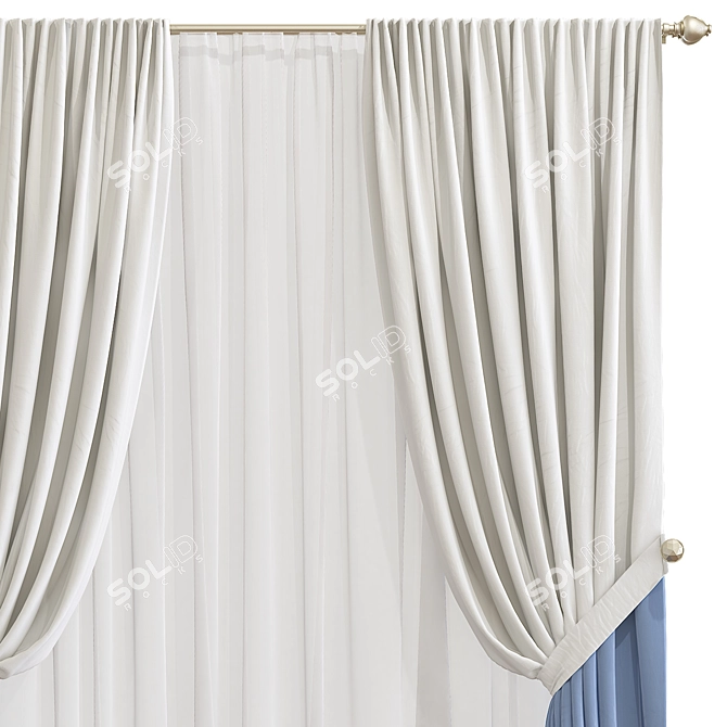 Revamped Curtain Design 3D model image 2