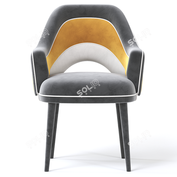 Modern Charisse Dining Chair 3D model image 2