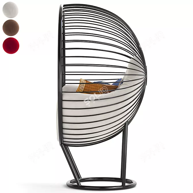 Sleek Shar Chair 2015 3D model image 5