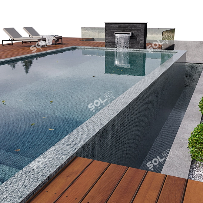 14m2 Pool - 3D Model for V-Ray and Corona 3D model image 2