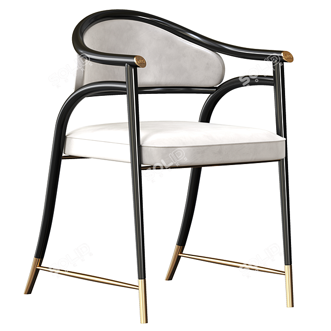 Aleksandra Italian Luxury Chair 3D model image 1