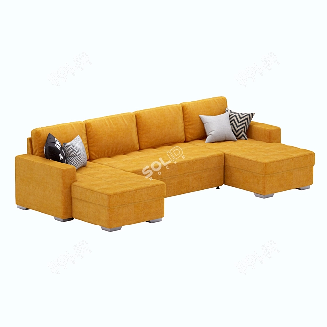 Arles Elegant Comfort Sofa 3D model image 1