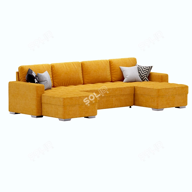 Arles Elegant Comfort Sofa 3D model image 3