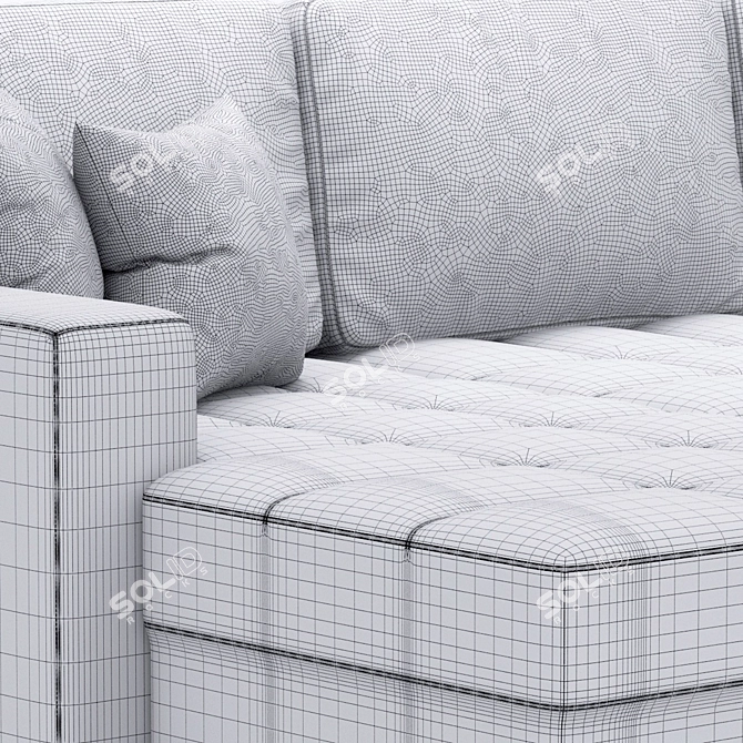 Arles Elegant Comfort Sofa 3D model image 5