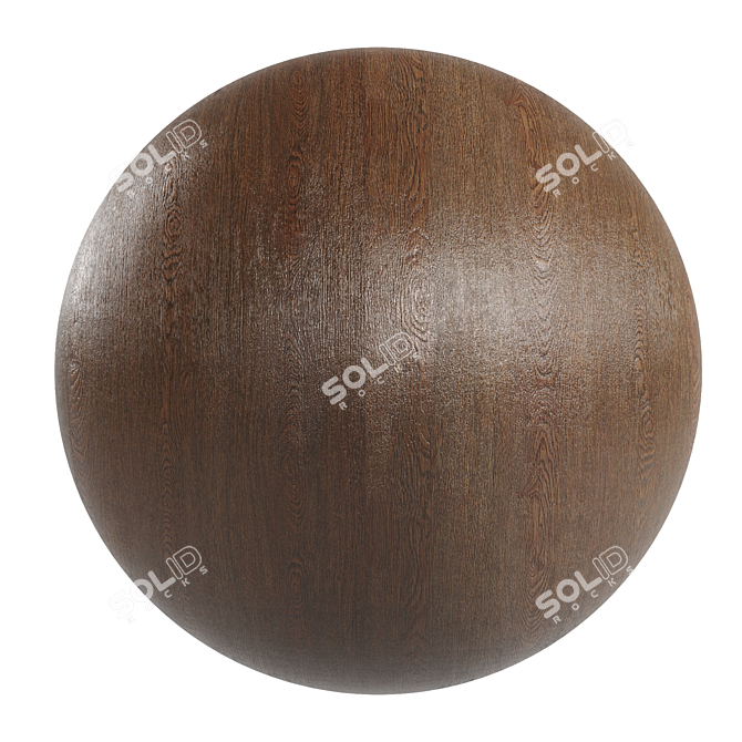 Rustic Oak Woodgrain Tile 3D model image 1