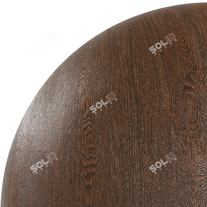 Rustic Oak Woodgrain Tile 3D model image 4