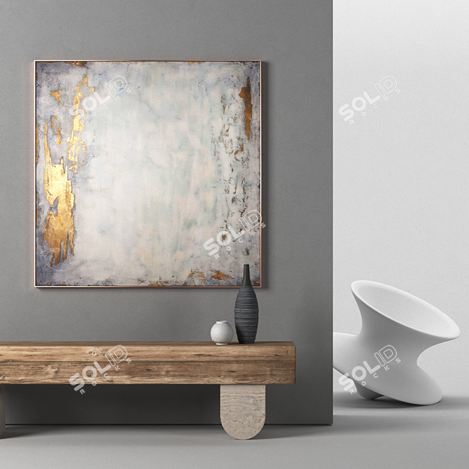 Abstract Duo: Frames 1300x1300 mm 3D model image 4