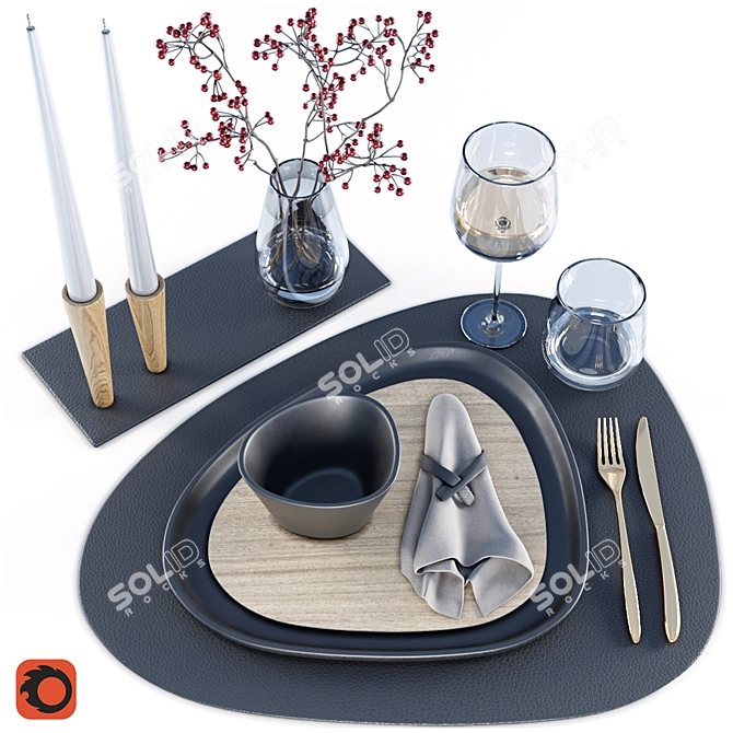 LIND DNA Table Decor Set 3D model image 2