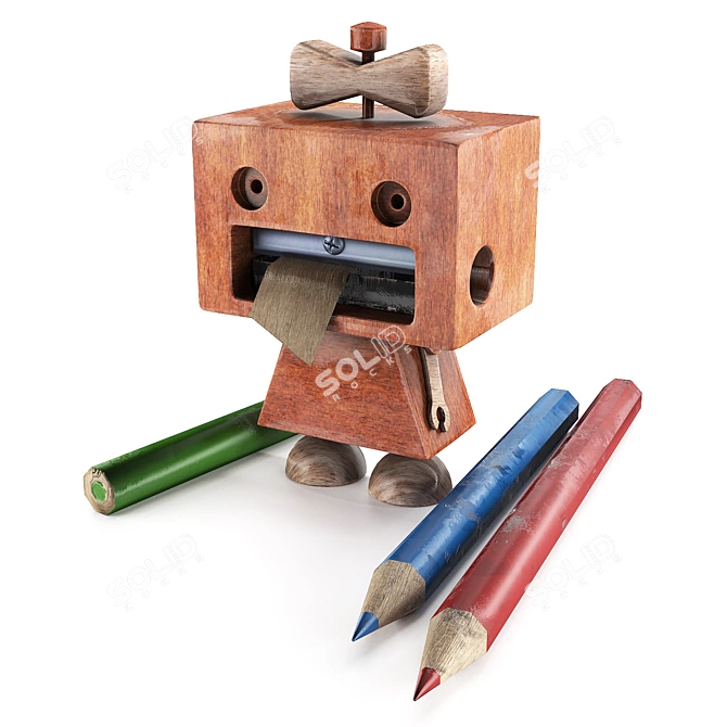 Kids' Decor Pencil Sharpener 3D model image 8