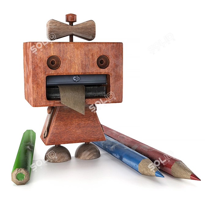 Kids' Decor Pencil Sharpener 3D model image 9