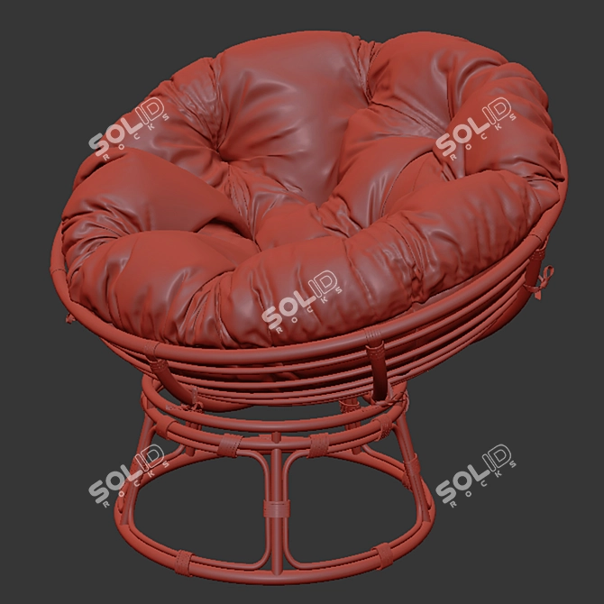 Naturel PAPASAN Chaise Lounge 3D model image 6