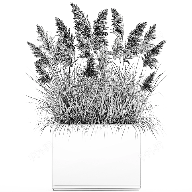 Exotic Metal Plant Collection 3D model image 6