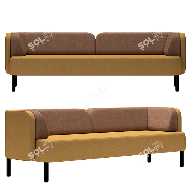 Sophisticated Jonas Ihreborn Story Sofa 3D model image 2