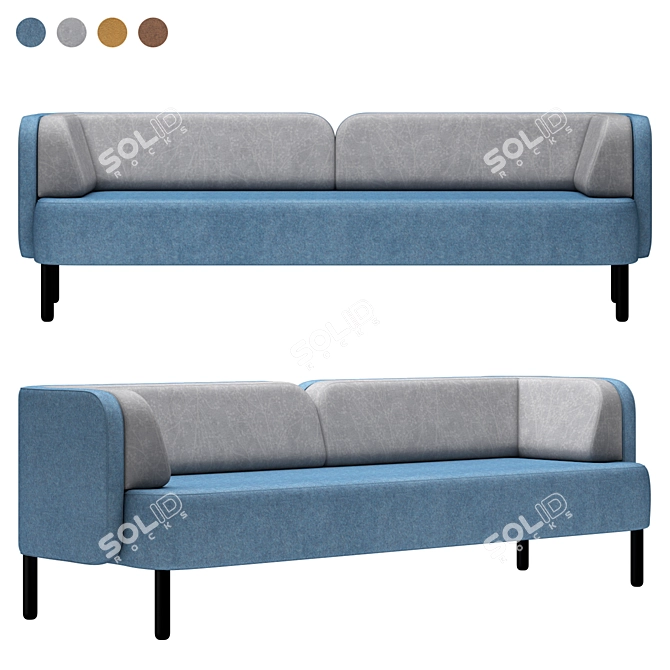 Sophisticated Jonas Ihreborn Story Sofa 3D model image 4