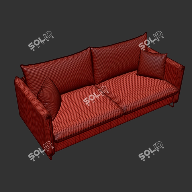 Julia Modern Euro Sofa 3D model image 9