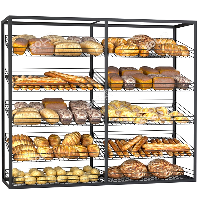 Freshly Baked Bakery Delights 3D model image 2