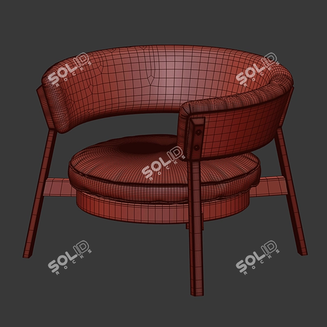 Elegant Gerli Chair for Modern Spaces 3D model image 4