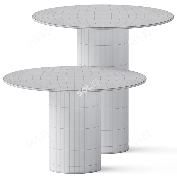 Modern Minimalist Coffee Tables 3D model image 3