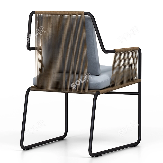 Elegant Outdoor Dining Chair - Roda 3D model image 3