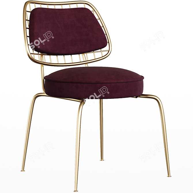 Elegant Marie Chair: Essential Comfort 3D model image 1