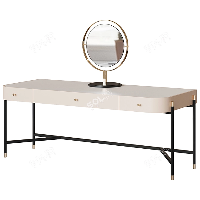 Elegant Rosie Dressing Table 3D model image 1