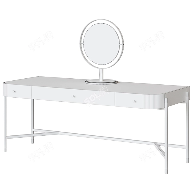 Elegant Rosie Dressing Table 3D model image 2
