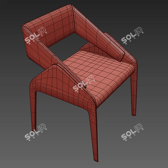 Luxury Leather Chair 3D model image 4