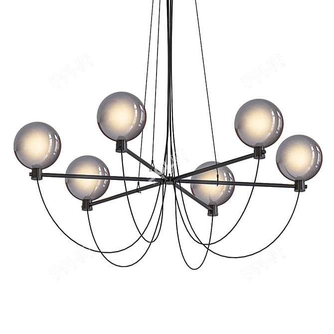 Ethereal ELEGY Pendant Chandelier 3D model image 1