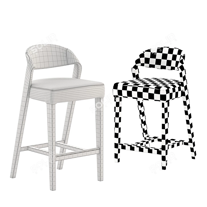 Arbre Joker Bar Stool Collection 3D model image 1