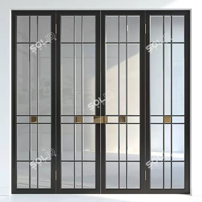 Versatile Door Collection: 3 Premium Materials 3D model image 1