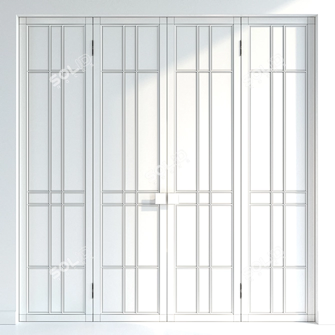 Versatile Door Collection: 3 Premium Materials 3D model image 5