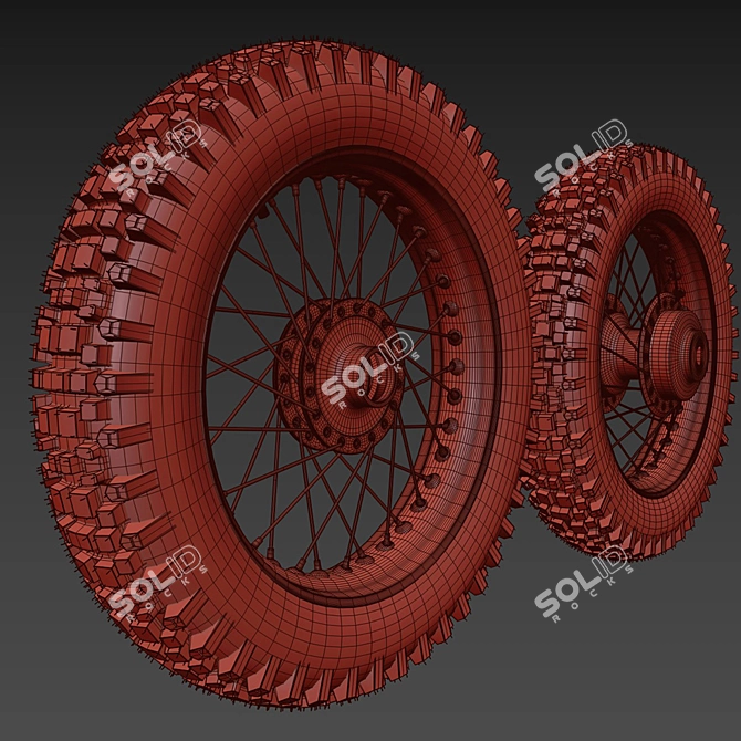 Maxxis Maxxcross IT Motorcycle Wheels 3D model image 7