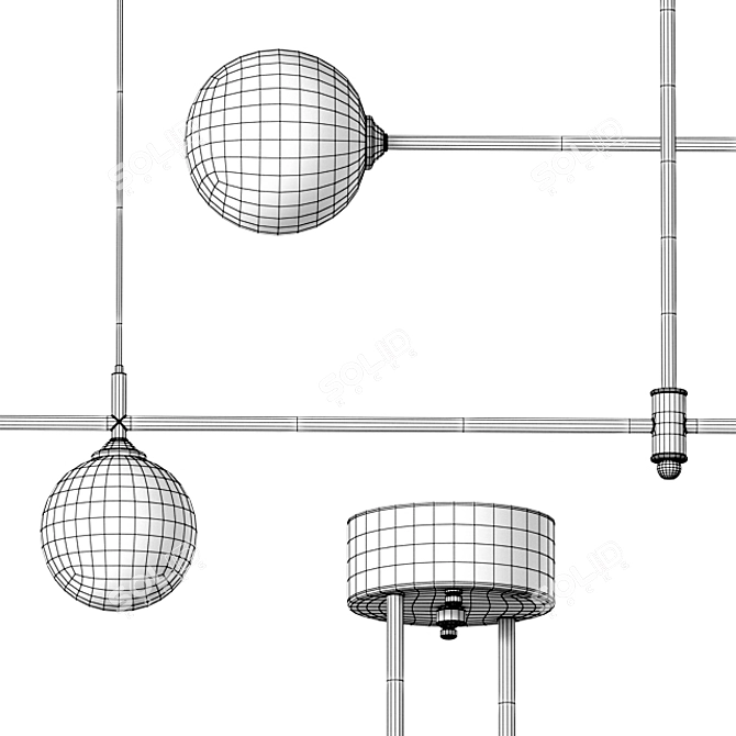 Nordic Pendant Light: Affordable and Stylish 3D model image 4