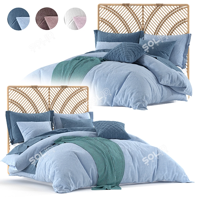 Adairs Bed_2: Modern Comfort 3D model image 3