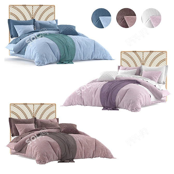 Adairs Bed_2: Modern Comfort 3D model image 4