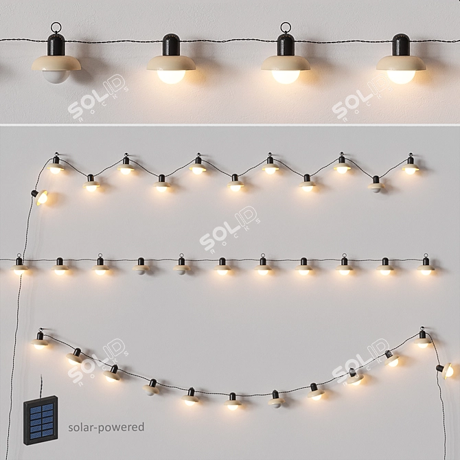 SOLVINDEN Solar Garden Garland 3D model image 1