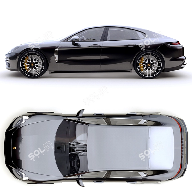 Ultimate Luxury: Porsche Panamera Turbo S 3D model image 3