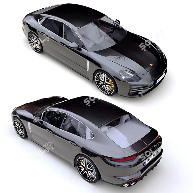 Ultimate Luxury: Porsche Panamera Turbo S 3D model image 4