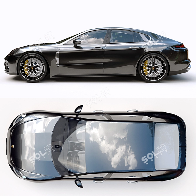 Ultimate Luxury: Porsche Panamera Turbo S 3D model image 9