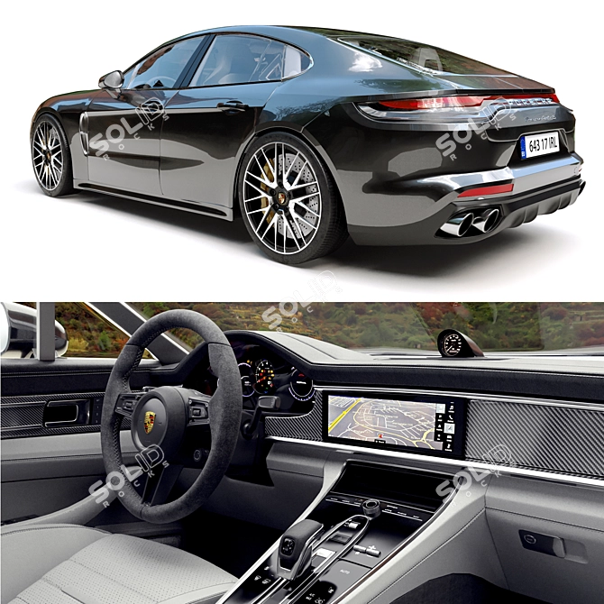 Ultimate Luxury: Porsche Panamera Turbo S 3D model image 10