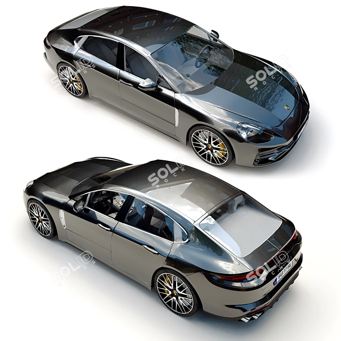 Ultimate Luxury: Porsche Panamera Turbo S 3D model image 11