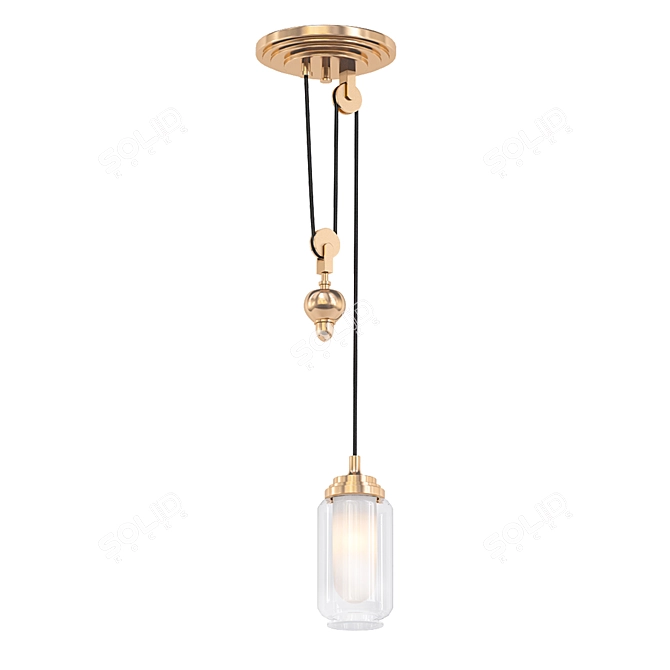 Kohler Adjustable Pulley Pendant 3D model image 1