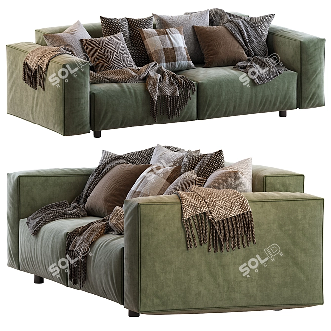  Hills: Stylish Sofa for Modern Living 3D model image 2