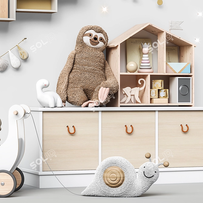 Kids Toy and Furniture Bundle 3D model image 2