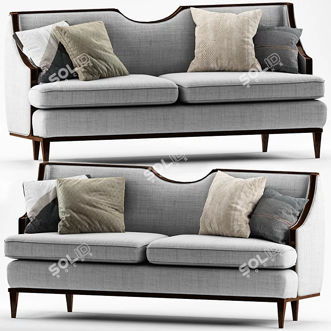 Versatile Block Nomad Sofa: Modern, Stylish, Comfortable 3D model image 1
